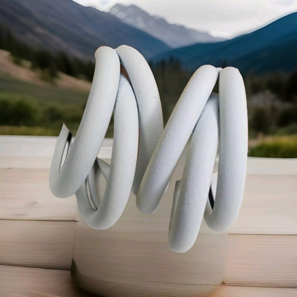 Handmade White Simple Hoop Earring 3 Layers